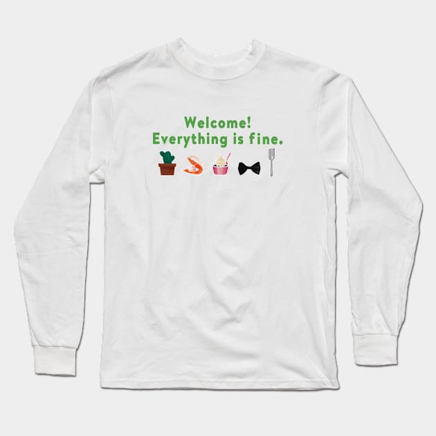welcome! Long Sleeve T-Shirt by aluap1006